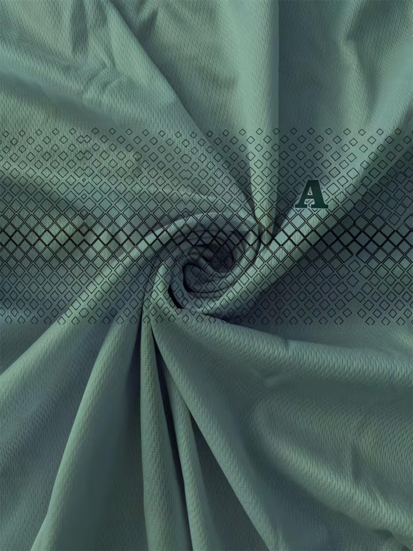 Summer New Geometric Pattern T-Shirt, Fashion Casual 3D Letter Print Sports Top, Simple Graphic Short Sleeve Streetwear Tee