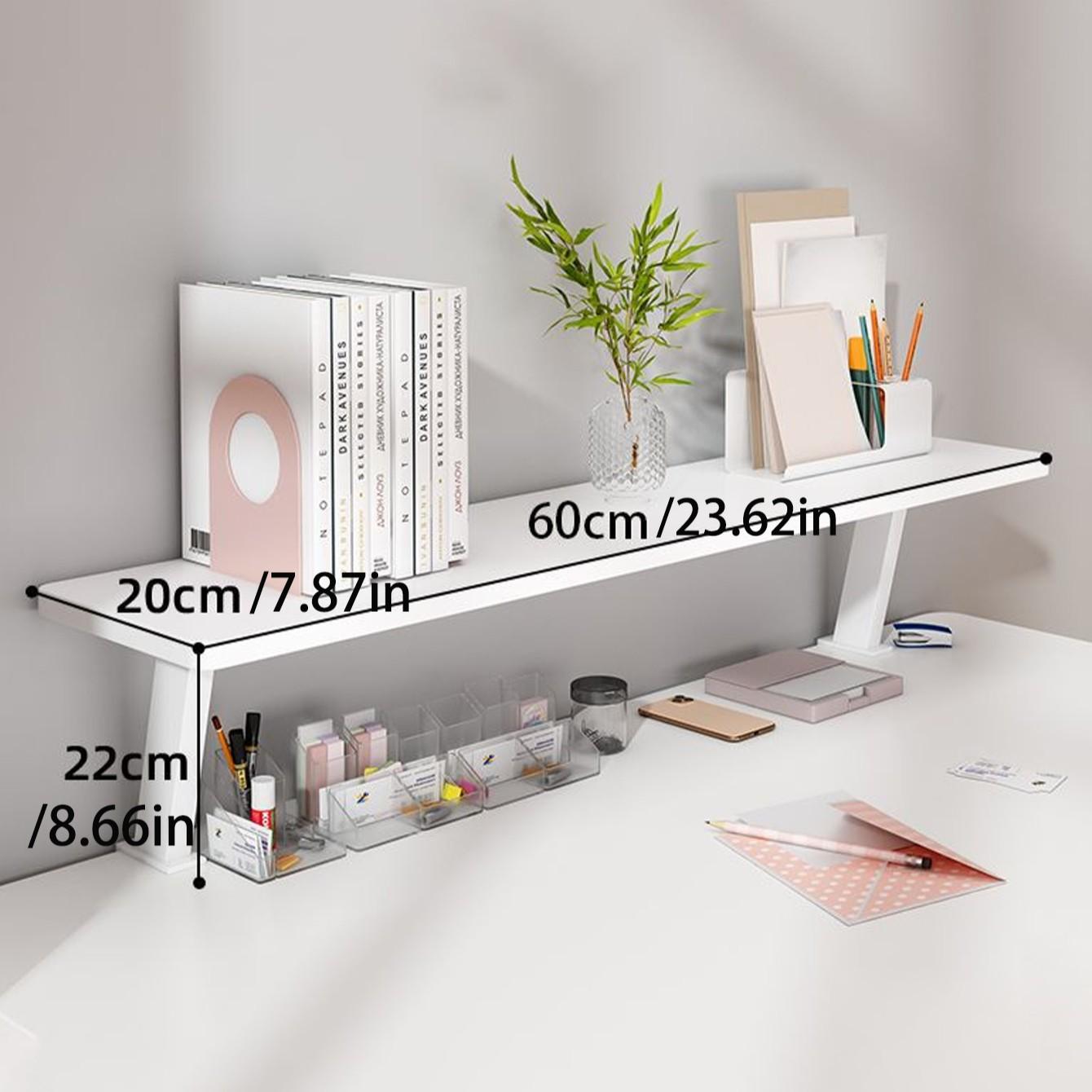 Desktop Storage Rack for Study and Work, Height Adjustable Bookshelf Organizer, Home Office Solution for Students and Writers