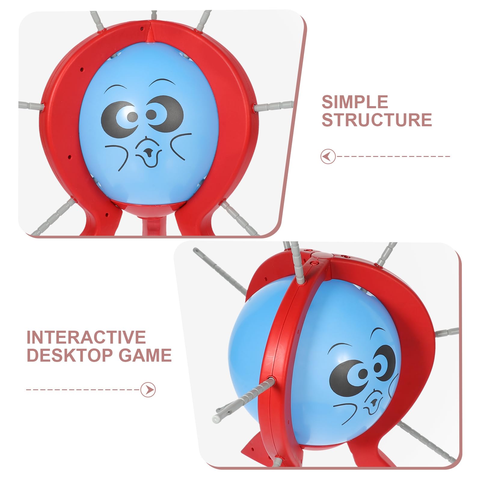 New Balloon Pop Game Set, Interactive Balloon Burst Toy, Family Fun Desk Game, Prank Balloon Trick, Perfect for Parties