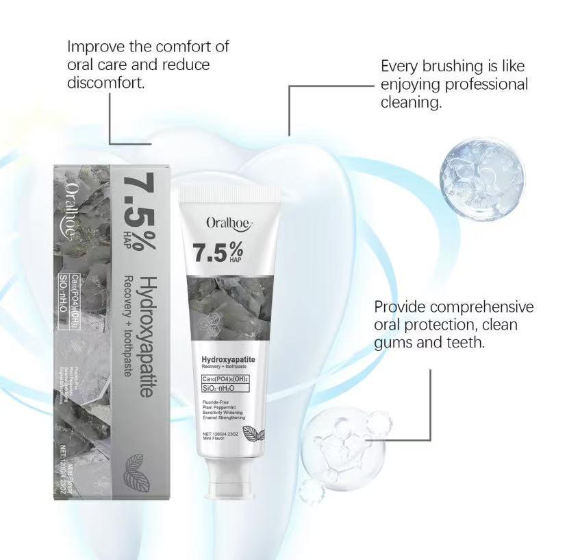 Fluoride-Free Hydroxyapatite Toothpaste forAdvanced Enamel Protection,Gentle and Effective Formula,Fluoride-Free Toothpaste for Sensitive TeethOral Care