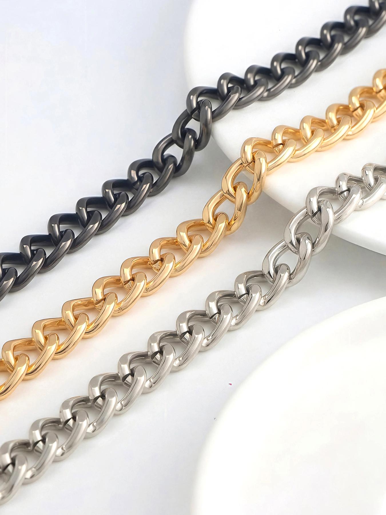 Metal Chain Strap, Purse Chain Straps Replacement, Handbags Chain Handles for Shoulder Bags, Purse DIY Crafts