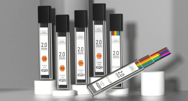 Four Candies 25PCS Mechanical Pencil Set with Case - 3PCS Metal Pencils 0.5 0.7 0.9mm, 3PCS 4B Erasers, 432PCS Graphite Leads for Writing Drawing Sketching Christmas Gifts, Stationery Writing Tools Four Candies 25PCS Mechanical Pencil Set with Case - 3PCS Metal Pencils 0.5 0.7 0.9mm, 3PCS 4B Erasers, 432PCS Graphite Leads for Writing Drawing Sketching Christmas Gifts, Stationery Writing Tools