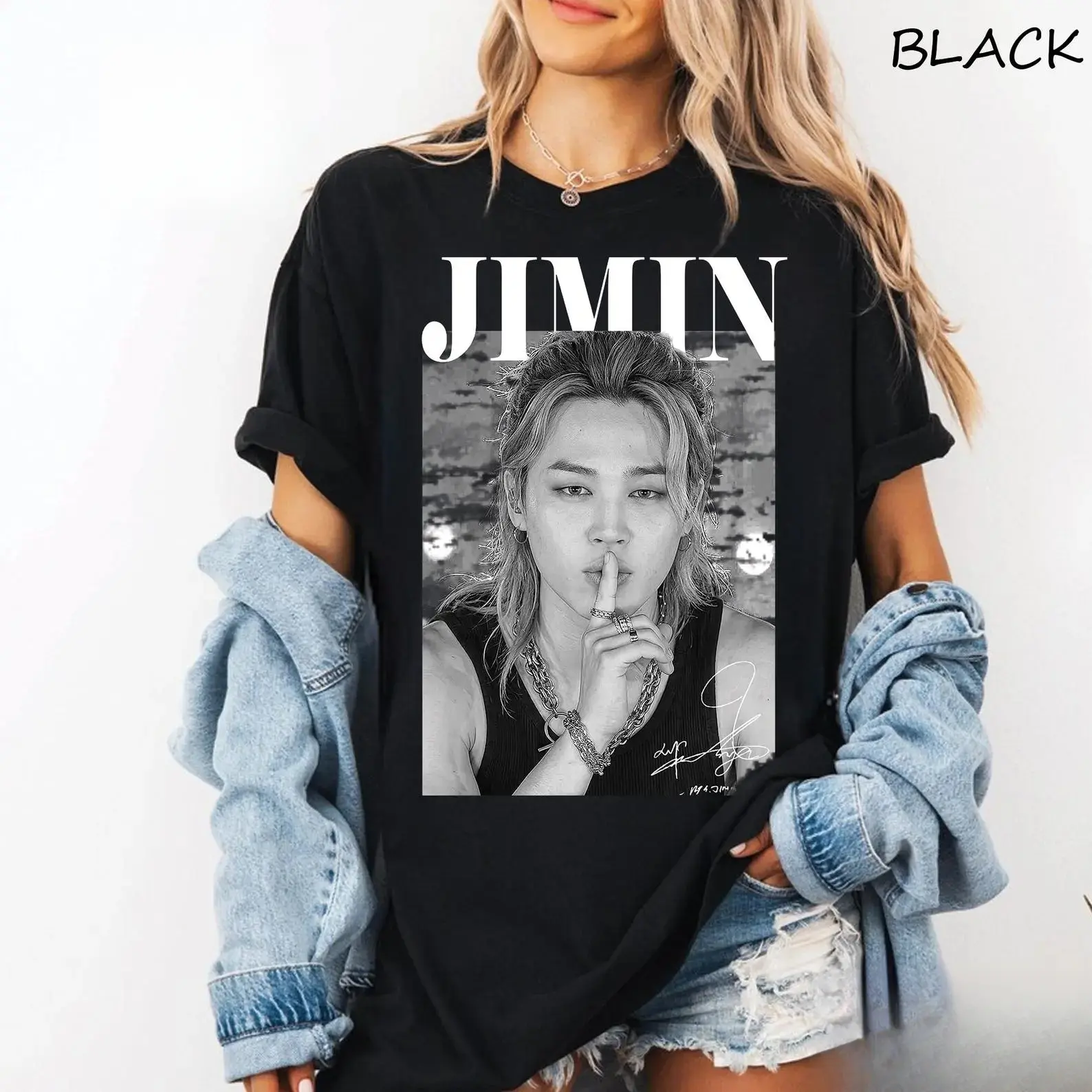 Vintage Kpop JM Signature Shirt, Korean Idol Tee, Korean Style Lovers Unisex, Kpop World Tour Shirt