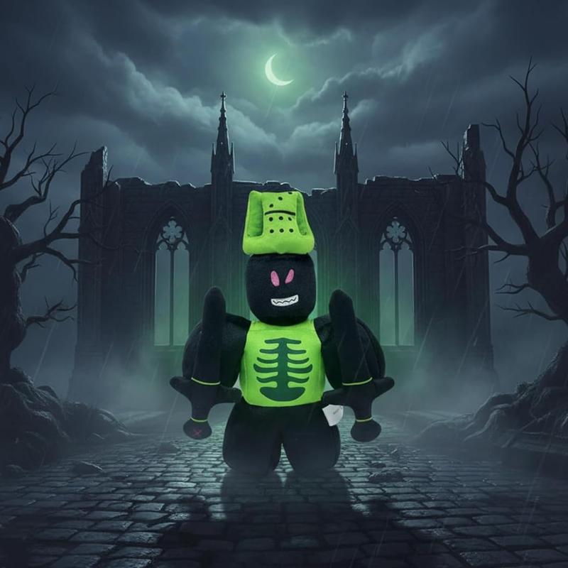 Forsaken Chance 1x1x1x1 Plush Toy Stuffed Animal, Featuring A Dark-Themed Dual-Sword Knight Design, Highly Faithful To The Game Character. A Must-Have For Game Fans, Perfect For Home Decoration, Gifting, Or As A Cushion.