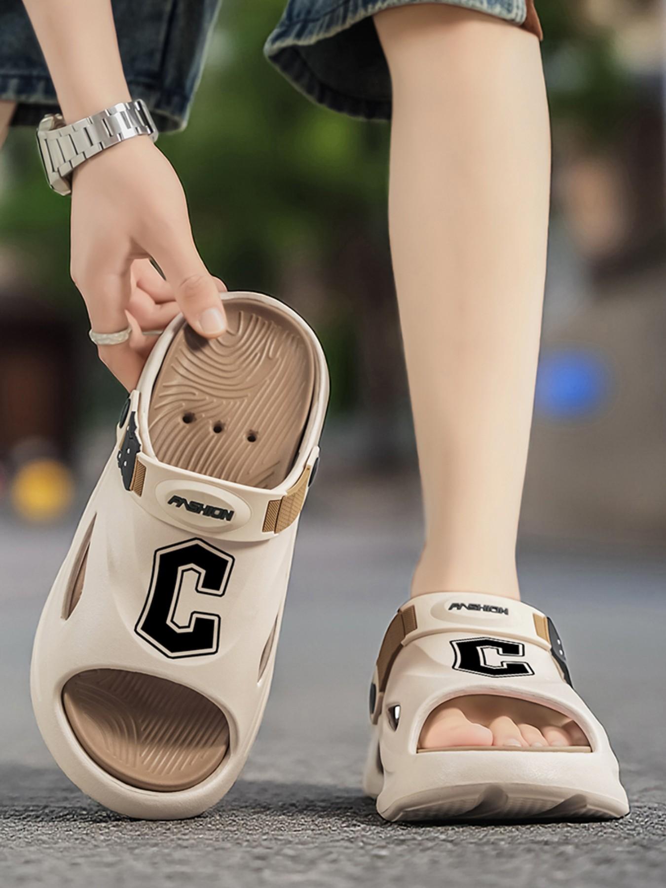 Men's Summer Sandals 2026 New Arrival, Comfortable Thick Sole Anti-Slip Beach Shoes, Dual Color Casual Sports Slippers