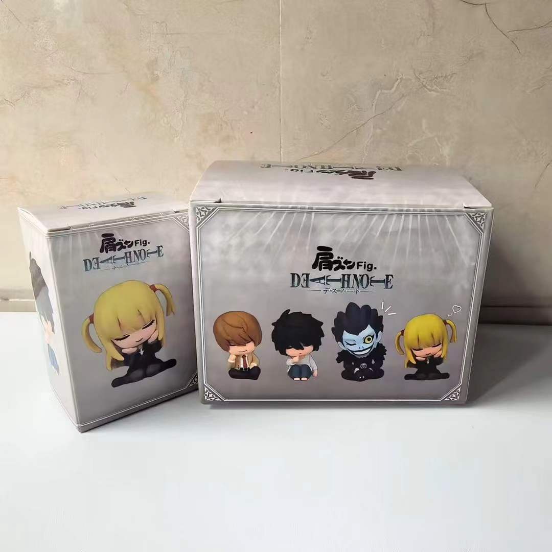 Anime Death Note Sleeping Blind Box Action Figure Pvc 5cm Mini Light Yagami L Misa Amane Ryuk Model Ornament Collection Figurine