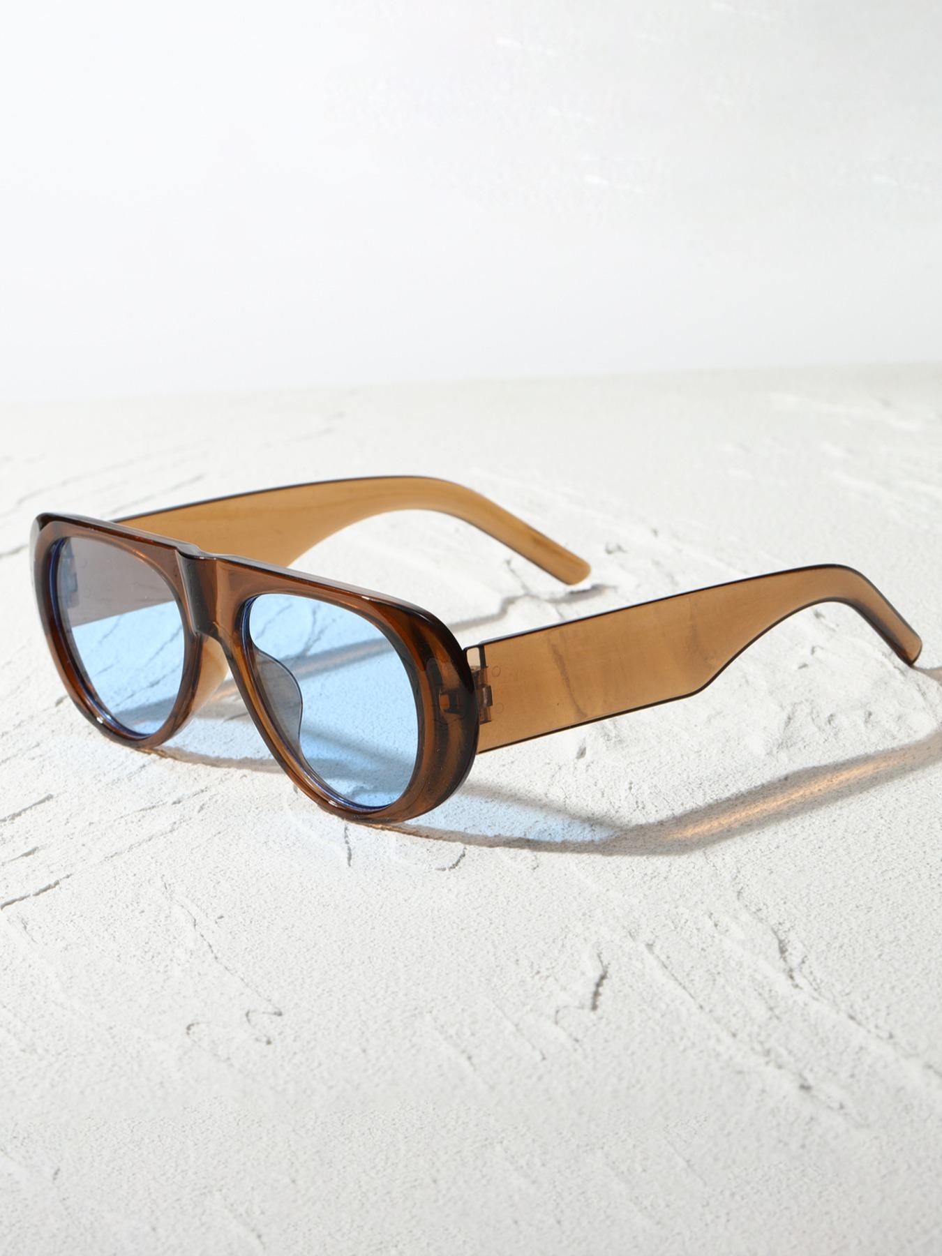 Unisex Vintage Style Sunglasses, Classic Shades, Summer Trendy Casual Sunglasses for Everyday Use, Fashion Sunglasses for Outdoor Activities