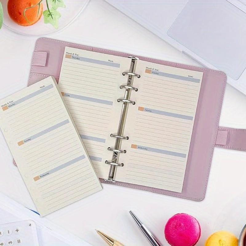 82pcs Budget Planner Refill Weekly Monthly Inserts 6 Hole Personal Size A6 6.75"x3.75" Budget Binder Refill Cash Envelope System Wallet Money Envelope Budget Sheets Expense Tracker Finance Planner Savings Organizer Bill Tracker Budgeting Notebook