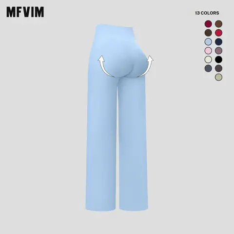 MFVIM Women's Flare Leg Yoga Pants - V-Crossover High Waist, Seamless Butt Lifting Stretchy Leggings for Gym Exercise Activewear, Female Gym Clothes, Activewear Fitness Pants for Women (Yoga, Running)