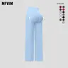 MFVIM Women's Flare Leg Yoga Pants - V-Crossover High Waist, Seamless Butt Lifting Stretchy Leggings for Gym Exercise Activewear, Female Gym Clothes, Activewear Fitness Pants for Women (Yoga, Running)