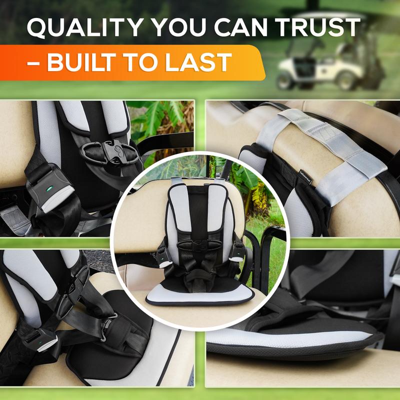 Craftsman Golf Child Positioner for Golf Carts, 5 Point Harness to Keep Kids Secure in Golf Cart, Universal Fit for Most Golf Carts