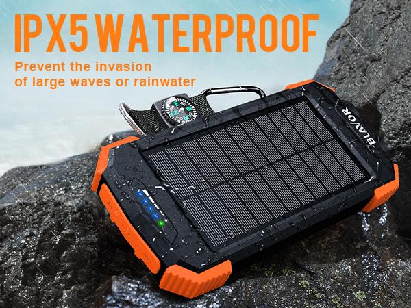 BLAVOR Solar Charger Power Bank, Portable Wireless Charger with 20W Fast Charging, USB-C Function, Dual Flashlight for Camping BLAVOR Solar Charger Power Bank, Portable Wireless Charger with 20W Fast Charging, USB-C Function, Dual Flashlight for Camping