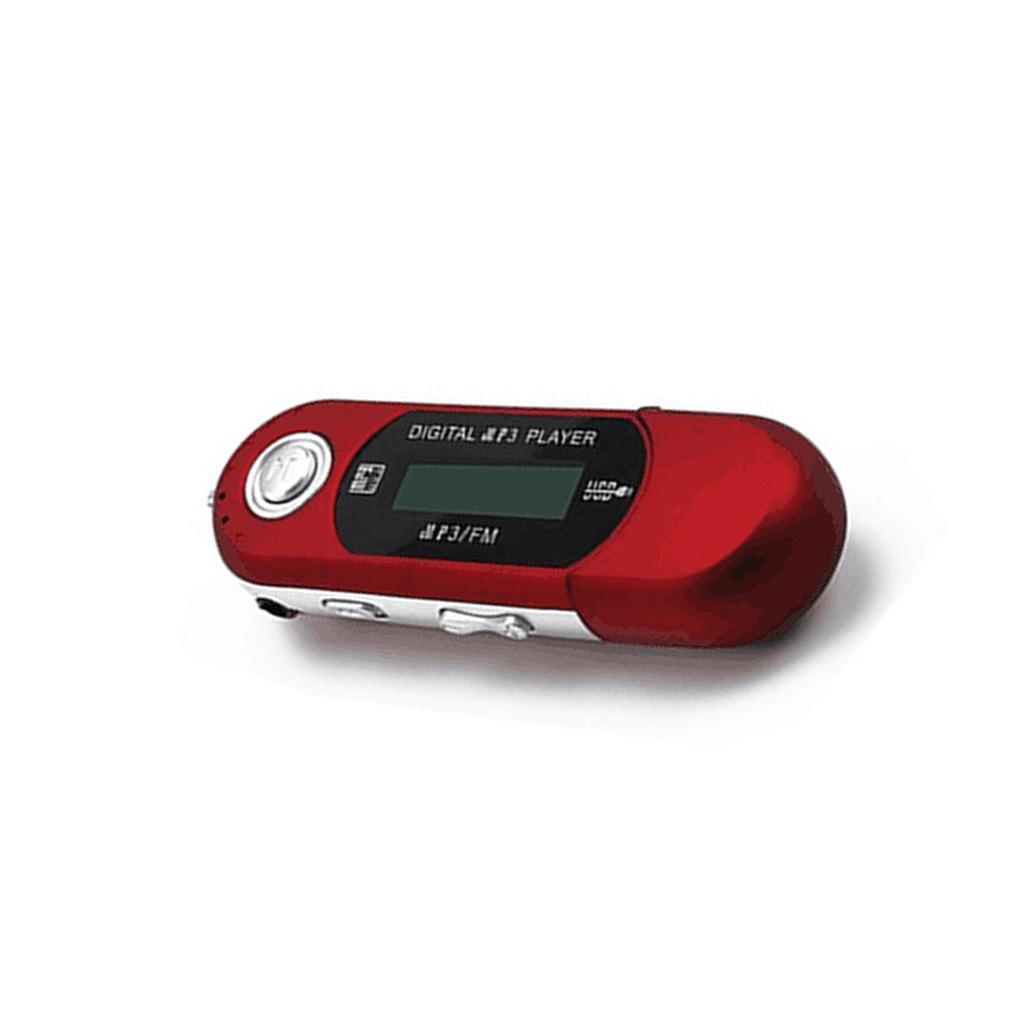 Plastic Silver Portable Digital MP3 Player - USB 2.0 Flash Drive, Lossless Sound, Multilanguage LCD Display, 3.5mm Audio Jack, Automatic Shutdown Function