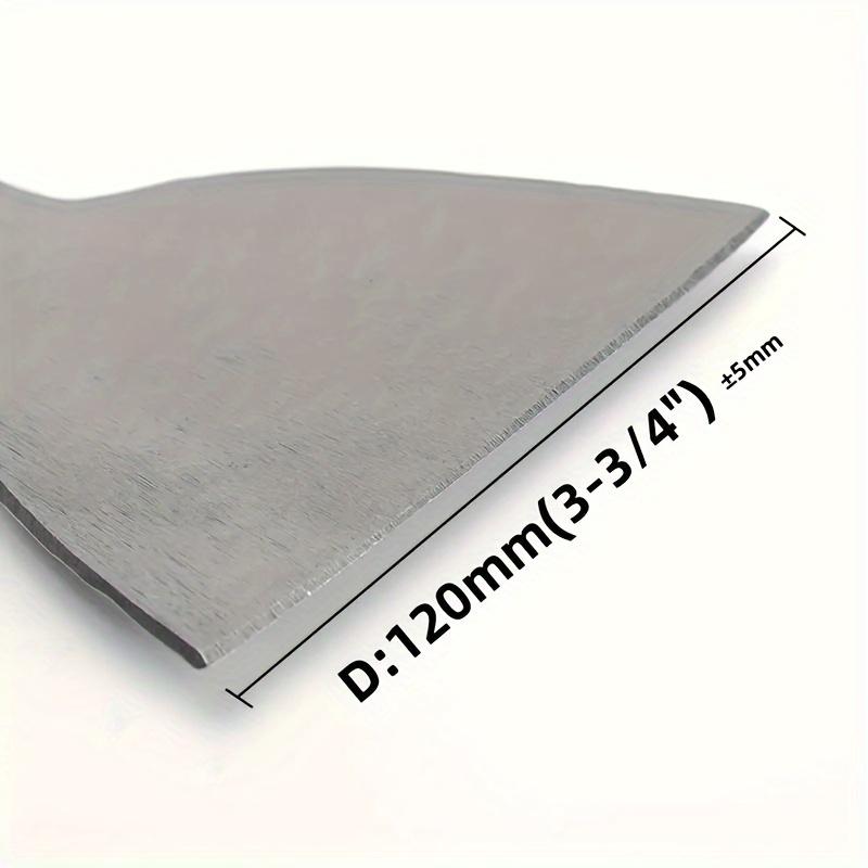 Round-handled heavy chisel with a wide, ultra-thin long flat blade, suitable for cement grooving, tile wall surfaces and plastering work. This metal manual chisel can be operated without electricity.