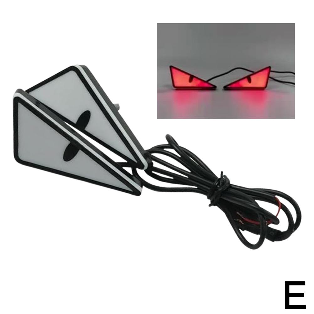 Universal Motorcycle LED Devil'Eyes Lights Demon Eyes Headlight Motorcycle Mini Projector Lens Lamp Car Decoration Lights