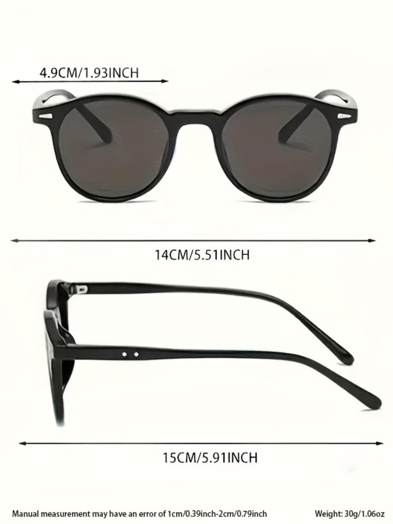 Round Frame Men's Sunglasses, Small Frame Eyeglasses, Fashionable and Comfortable, Ideal for Women, Outdoor Activities, Parties, Travel, Driving, Fishing