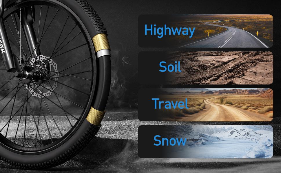 Aairsk Electric Bike 26", 25Mph Speed 13Ah Battery & 580W Motor, 21-Speed & Dual Suspension, Max Range 40 Miles(Pedal-Assist), Electric Mountain Bicycle for Adults, Adjustable Seat Disc Brakes Mtb