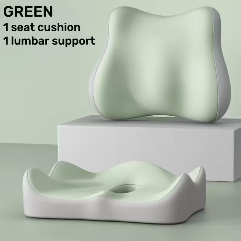 2pcs/1pc lumbar support cushion, 2026 upgraded version, ideal for long hours of sitting in the office, waist protection cushion for students, integrated waist support office cushion, back cushion, office chair cushion, computer chair cushion
