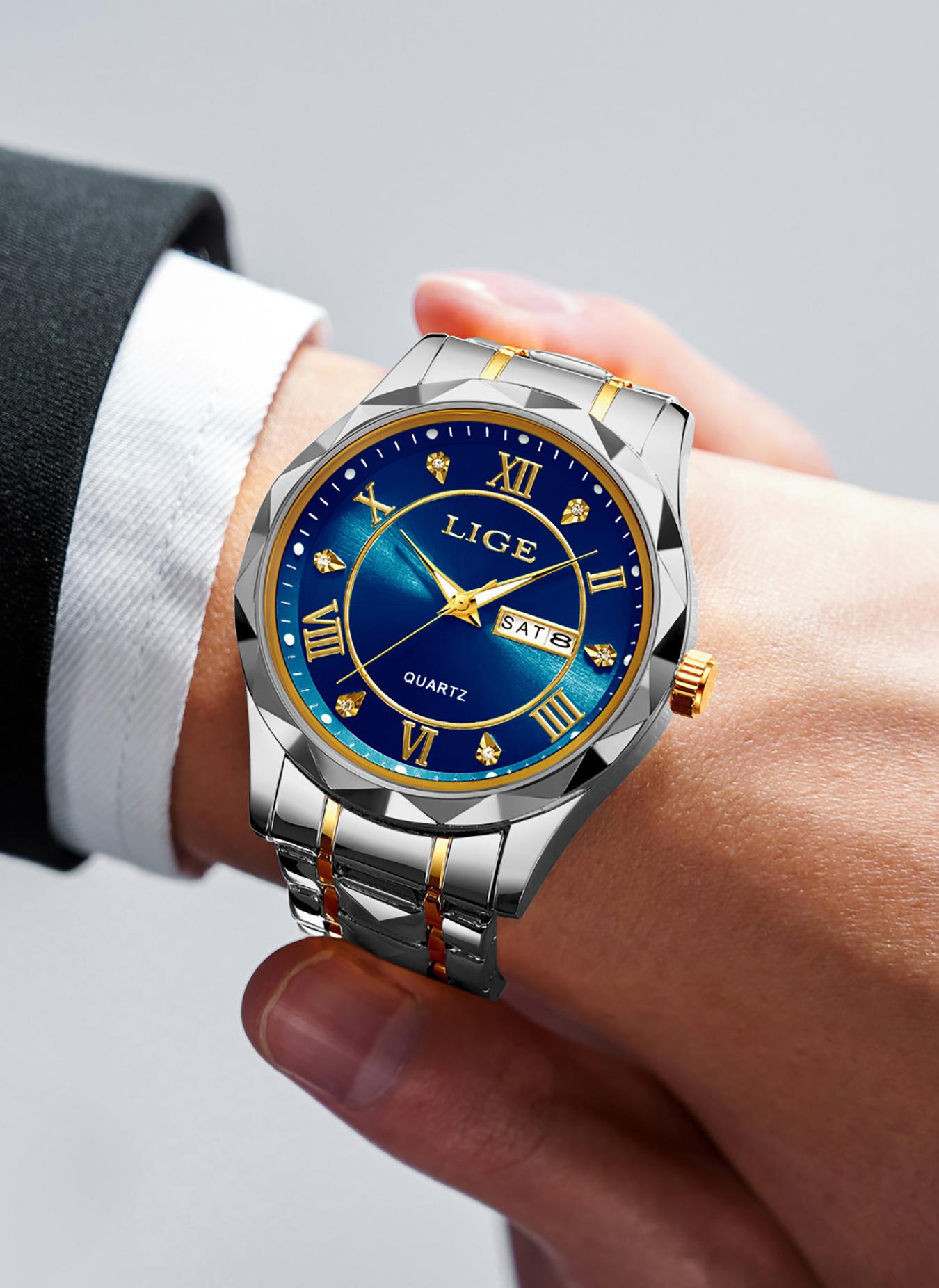 Light luxury men's watches, high-end men's quartz watches, business casual watches