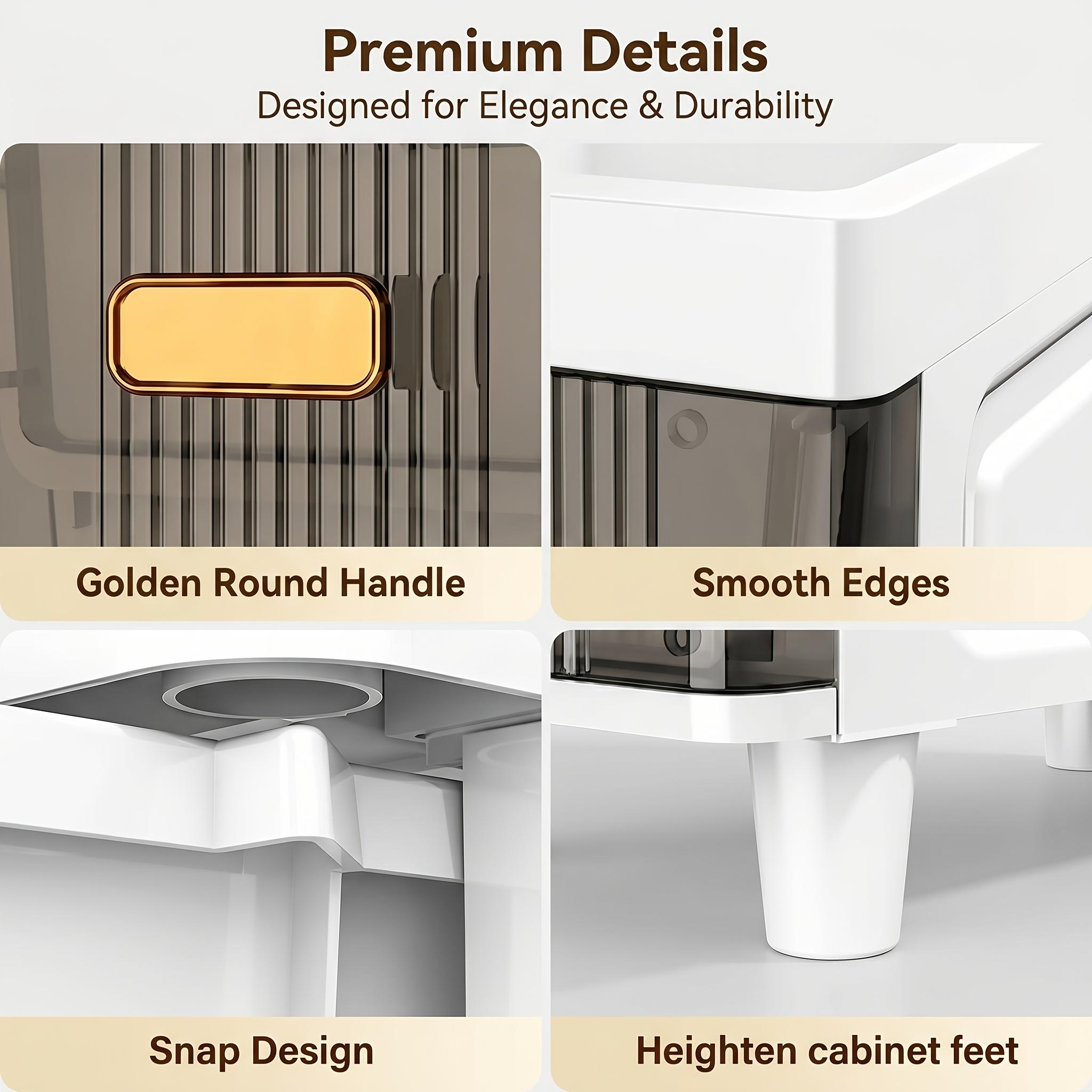 3/4/5/6-tier ultra-thin plastic storage cabinets, bathroom niche cabinets, high-capacity design bathroom storage cabinets, light luxury bathroom shelves, floor-standing shelves on the side of the toilet, storage cabinets