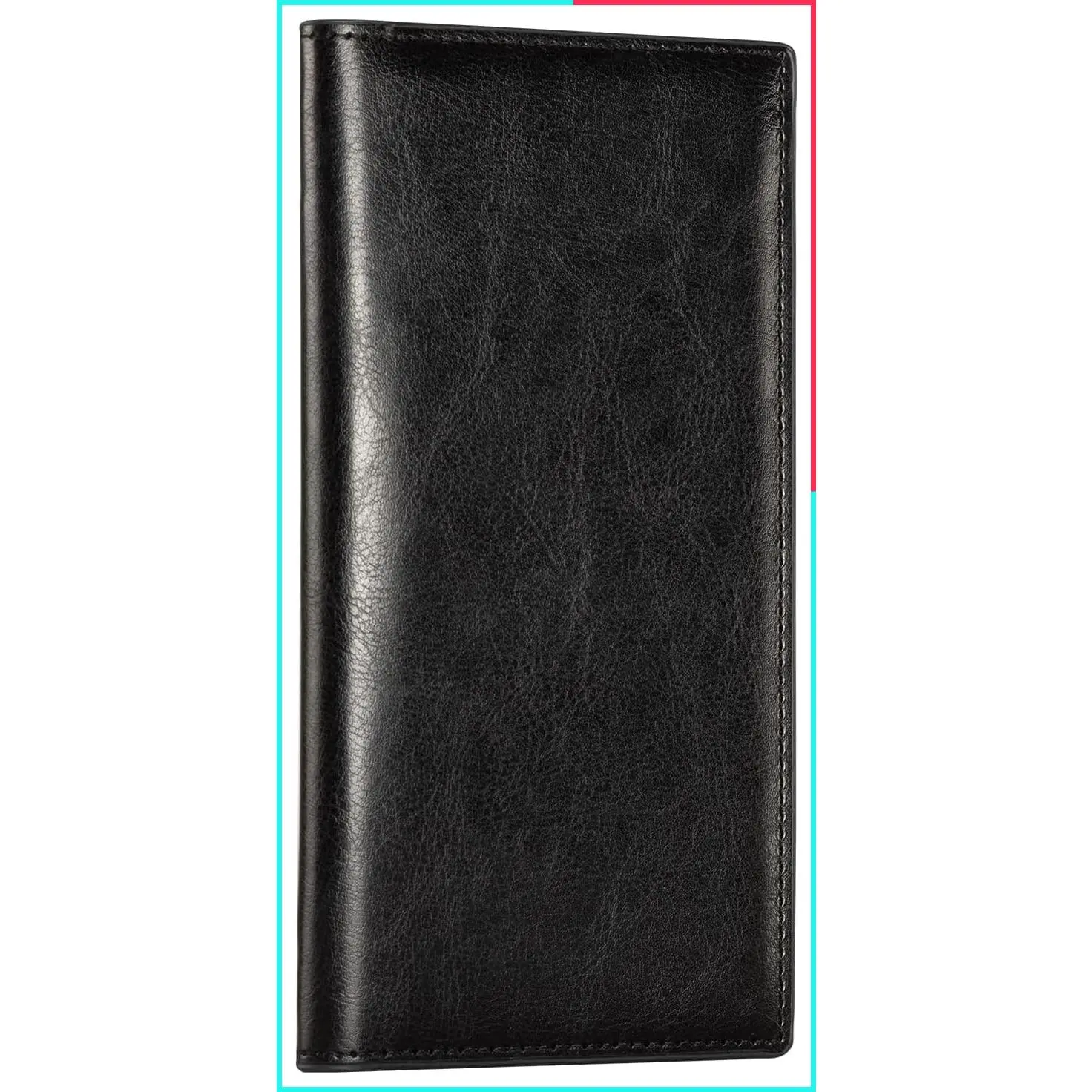 Checkbook Cover for Women & Men - PU Leather Case with RFID Blocking | Classic Checkbook Holder for Personal & Business