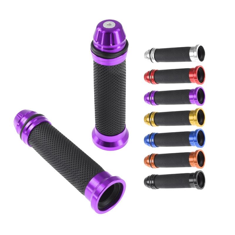 Motorcycle Dirt Bike Rubber Handle Grip Pedal Biker Scooter Handlebar Grips Modified General Purpose for 2.2cm Motorcycles