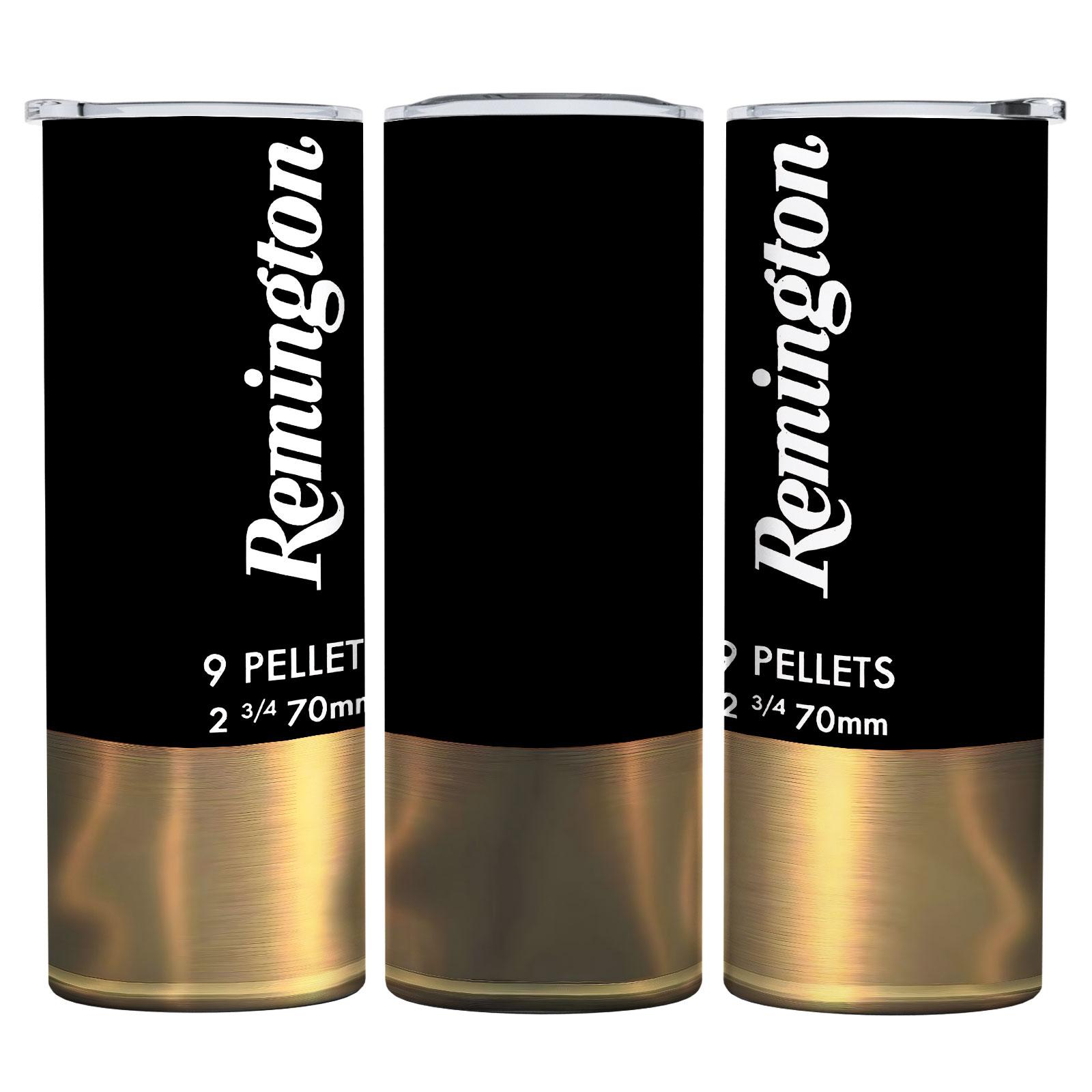 1pc 12 Gauge Shotgun Shell Style Stainless Steel Tumbler, 16 Designs Available, with Lid and Straw, Hunting Gift for Men, Outdoor Sports Insulated Mug, Insulated Travel Drinkware, Christmas, water bottles, thermos