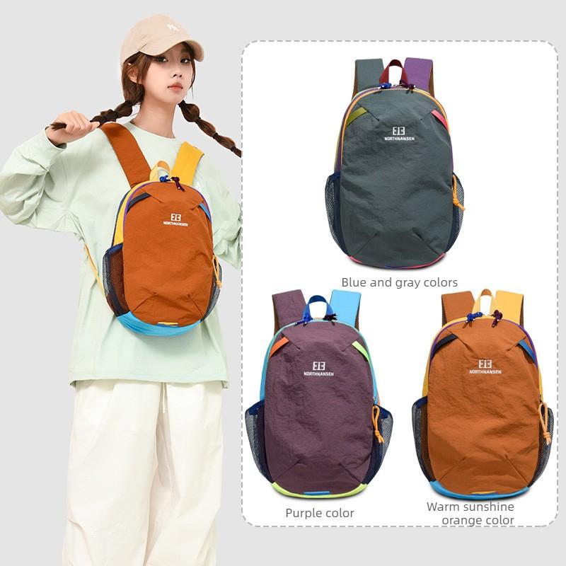 Unisex Minimalist Lightweight Mesh Outdoor Backpack for Adults, Zip Closure, Adjustable Padded Shoulder Straps, Anti-Splashing, High-Capacity, Stain-Resistant, Multiple Pockets, Wipe-Clean, Extra Stability, Casual Hiking Use