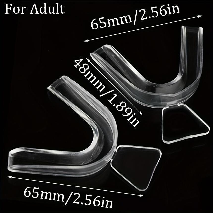Transparent Night Guard Set of 2, Reusable Sleep Teeth Protector, Nightguards for Grinding Teeth, Adult Sports Outdoor Gear, Fitness Accessories, Ideal Gift for Boyfriend