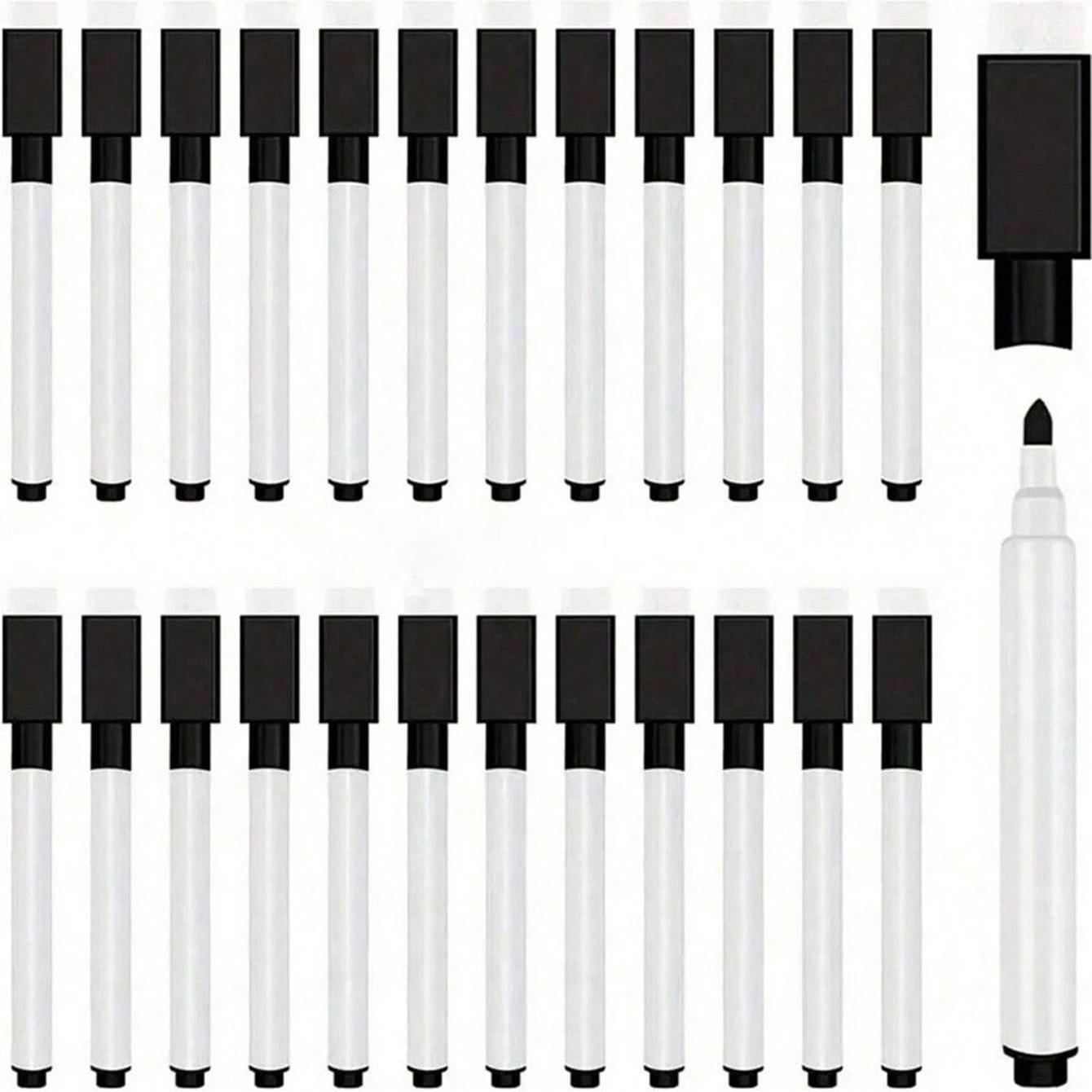50-Piece Dry Erase Pen Set with Rubber Caps, Mini Whiteboard & Blackboard Pens, Lightweight, No Power Needed, Ideal for Office & Classroom Use