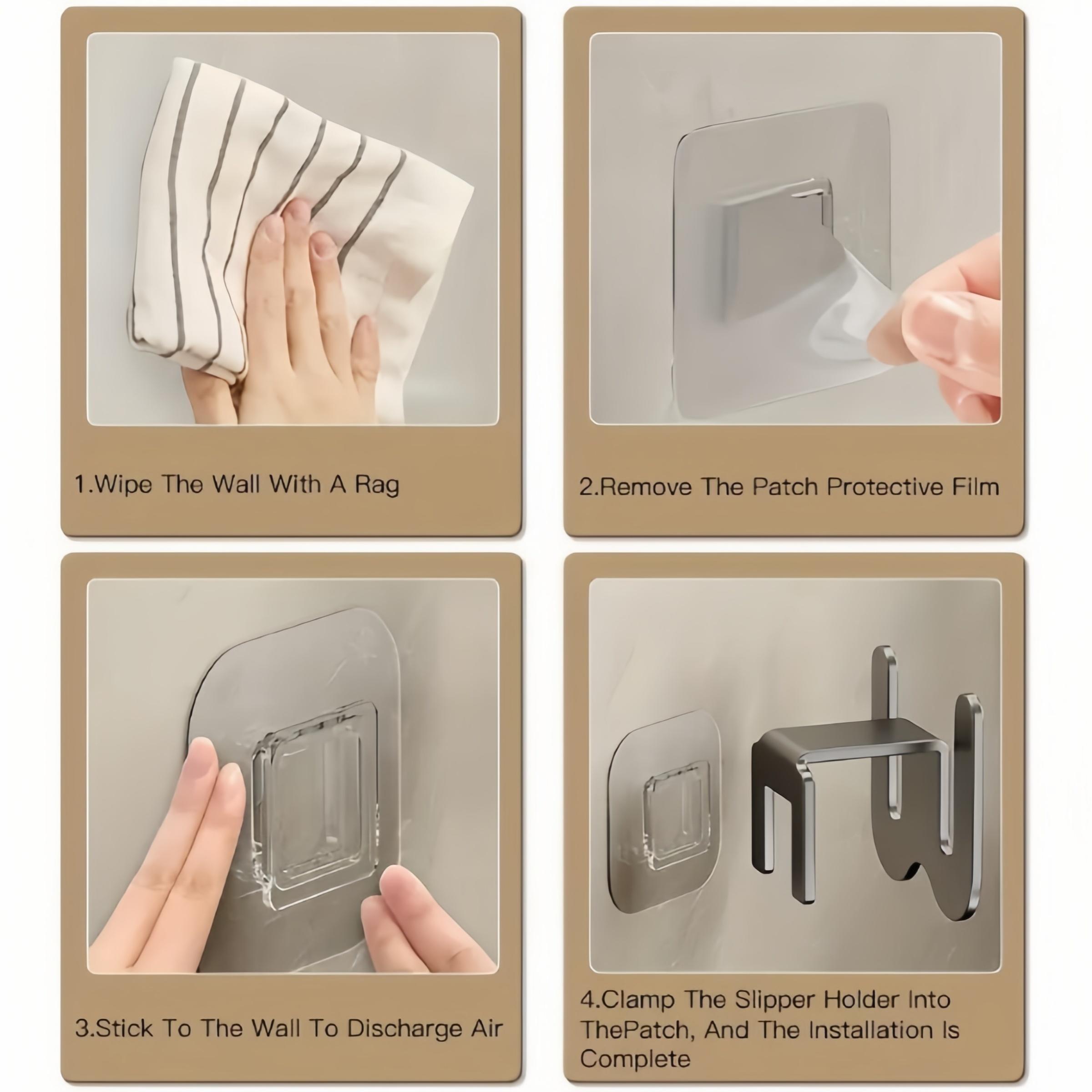 Bathroom Shoe Rack, No-Drill Wall-Mounted Toilet Holder, Back Door Storage Cabinet, Hanging Drainage Rack, Bathroom Accessories