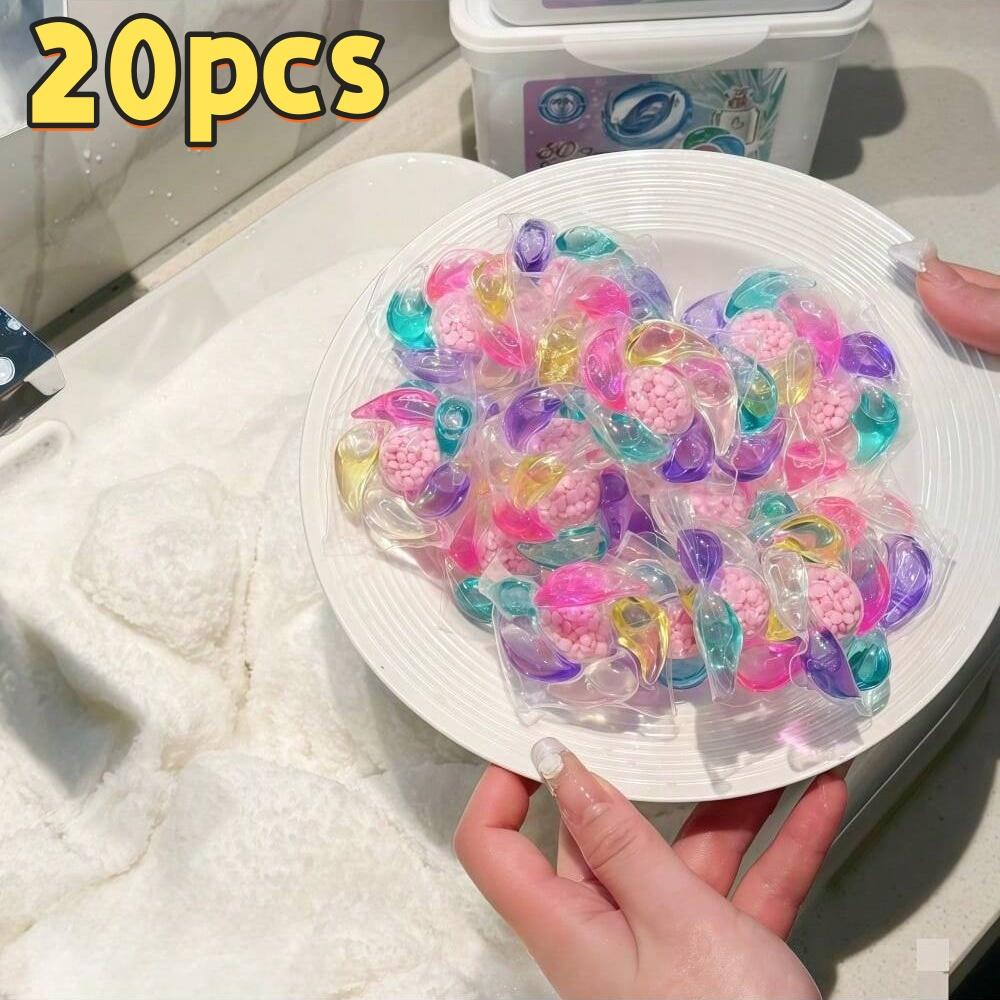 20/30/50pcs 6-In-1 Laundry Detergent Beads, Multi-Purpose Cleaning Solution, Easy to Use & Portable, Perfect for Home & Travel