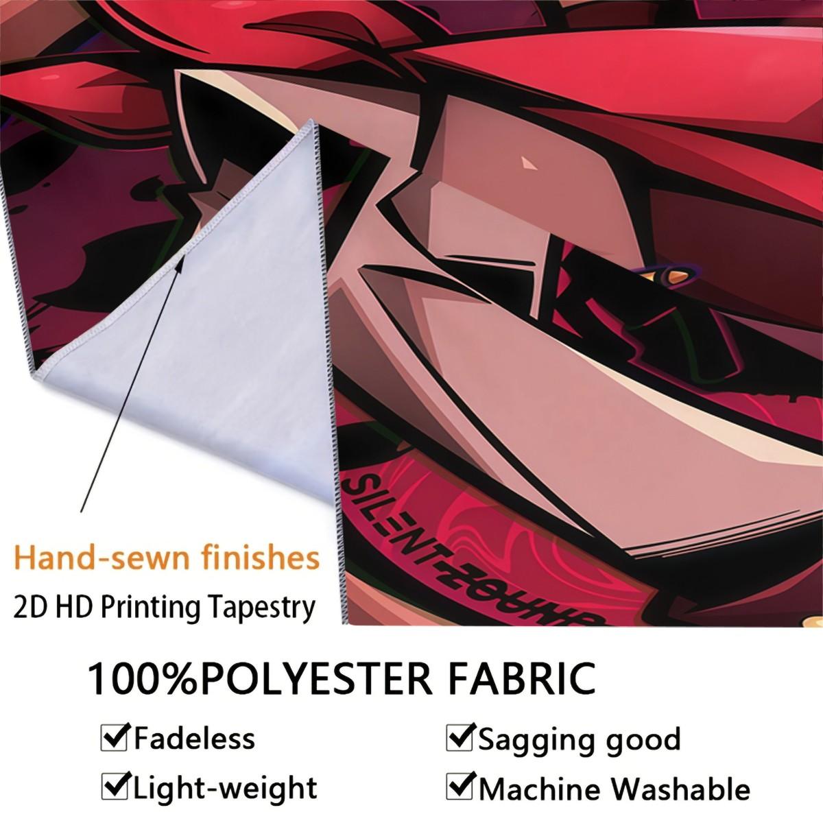 Helluva Boss Patterned Tapestry, Stylish Room Flag, Unique Wall Art For Living Room And Bedroom, Soft And Durable For Kids And Adults Daily Holiday Birthday Gift Bedroom Decor