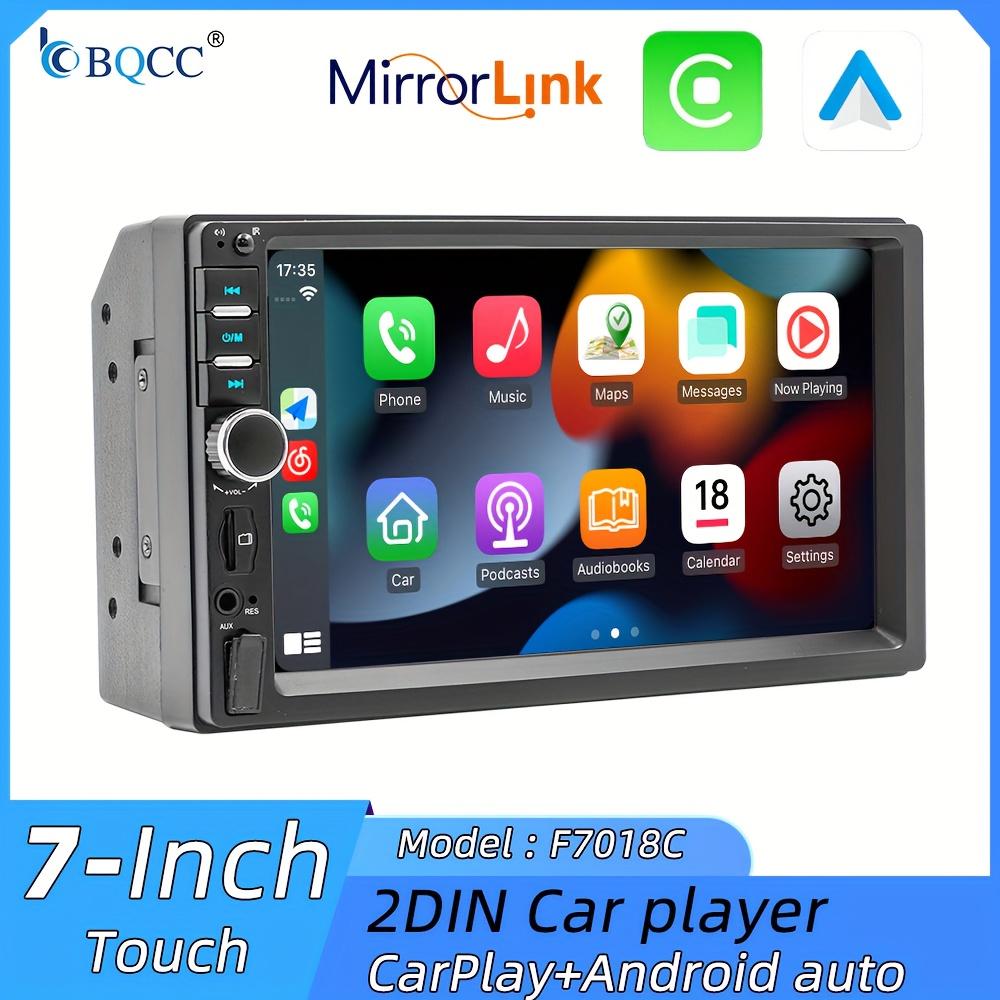 7-Inch 2DIN Vehicle Stereo Featuring Carplay, Android Auto, a Mounted Player, Compatible with USB/TF Cards, Wireless Player, And Car MP5 Multimedia System 7018, Without Battery