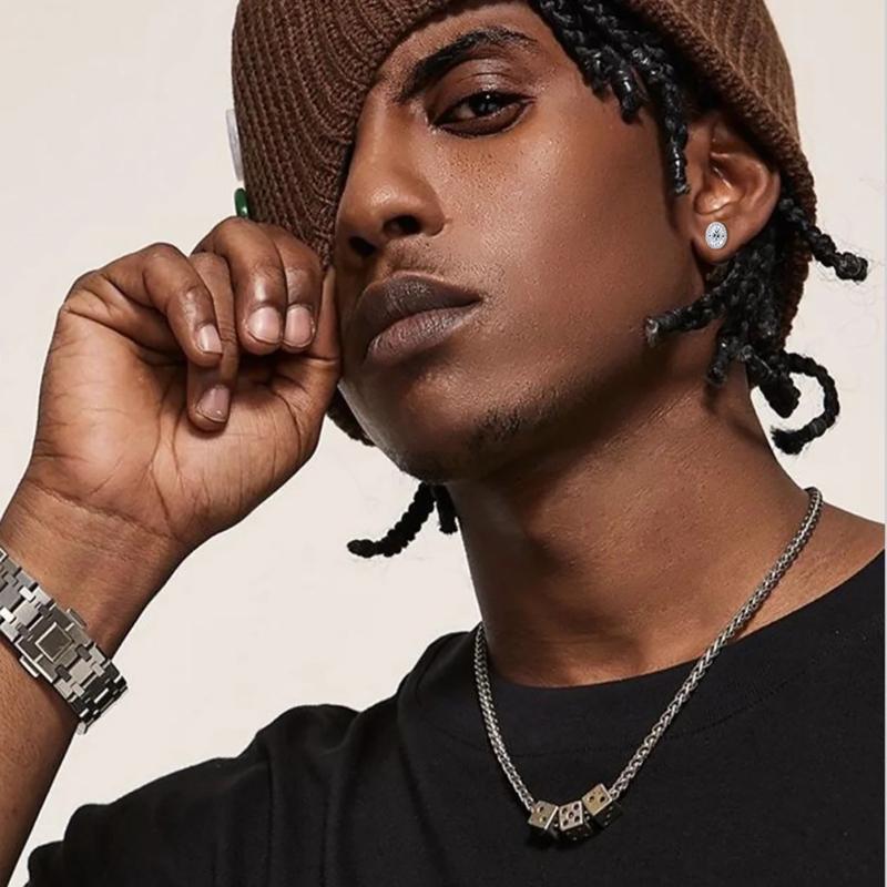 【#E512】Oval Earrings UCCIYO Synthetic Moissanite Earrings For Women 925 Sterling Silver Stud Earring Men Hip Hop Jewelry Couple Gift