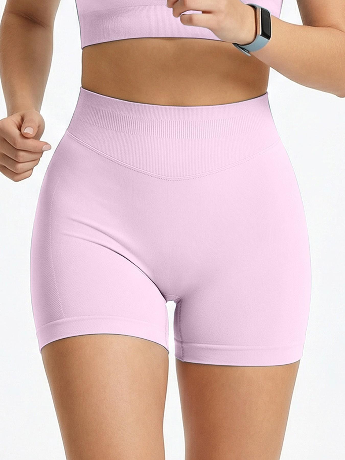 Women's Comfortable Seamless Shorts, Tummy Control Anti-Irritation Design, Casual Daily Sports Fitness Wear, All Seasons