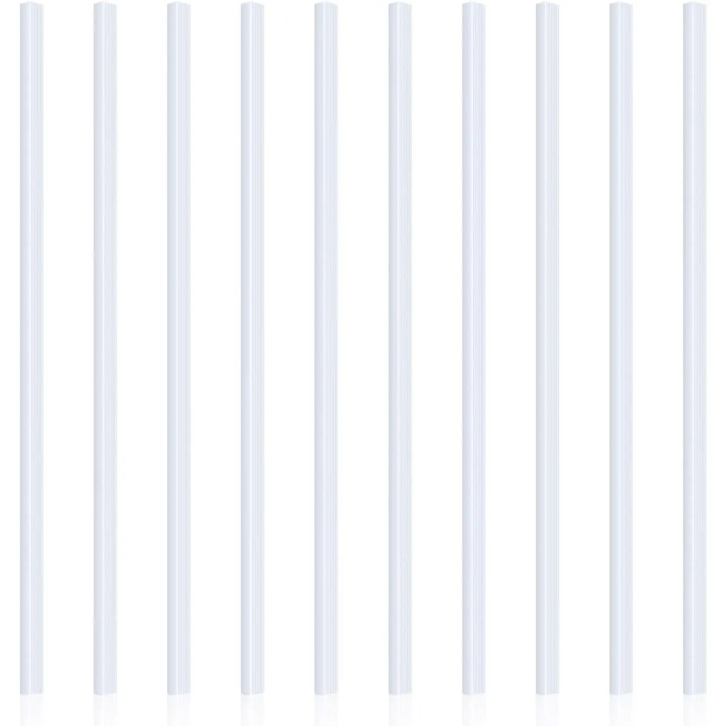 10 Pieces White Slide Grip Binding Bars 12 Inch, 40 Sheet Capacity for A4 School Office Report Cover Spine