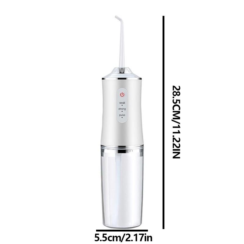 【1PCS】Wireless Electric Dental Floss Irrigator, Oral Irrigator, 3 Modes & 4 Jet Nozzles, Rechargeable Portable for Teeth and Gum Cleaning at Home or On-the-Go, Perfect for Personal Care, Personal Care Appliances, Holiday Gift Idea