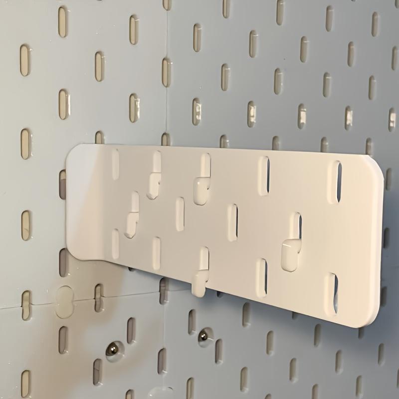 1pc Black/White Pegboard Expansion Hook | Suitable for Kitchen, Study Organizing Stationery or Tableware, Durable Plastic, Wall-Mounted Storage Rack, Utility Hooks, Study Accessories, Tableware Storage, Space-Saving Design, Functional Hooks