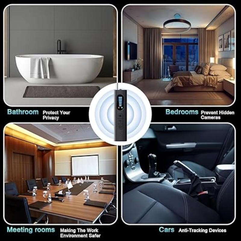 Hidden Camera Detector, GPS Tracker Detector, RF Signal Scanner, Ideal for Office, Travel, Hotel, Car, Find Hidden GPS Trackers