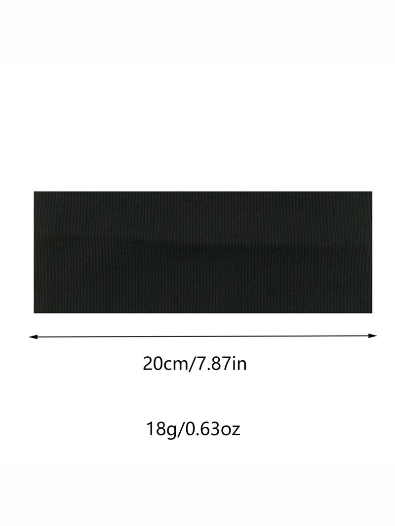 3/4/6pcs Unisex Sweat-Absorbing Knit Headbands, Sporty High-Elasticity Yoga & Running Bands, All-Season Breathable Fabric, Sweat Wicking Headband