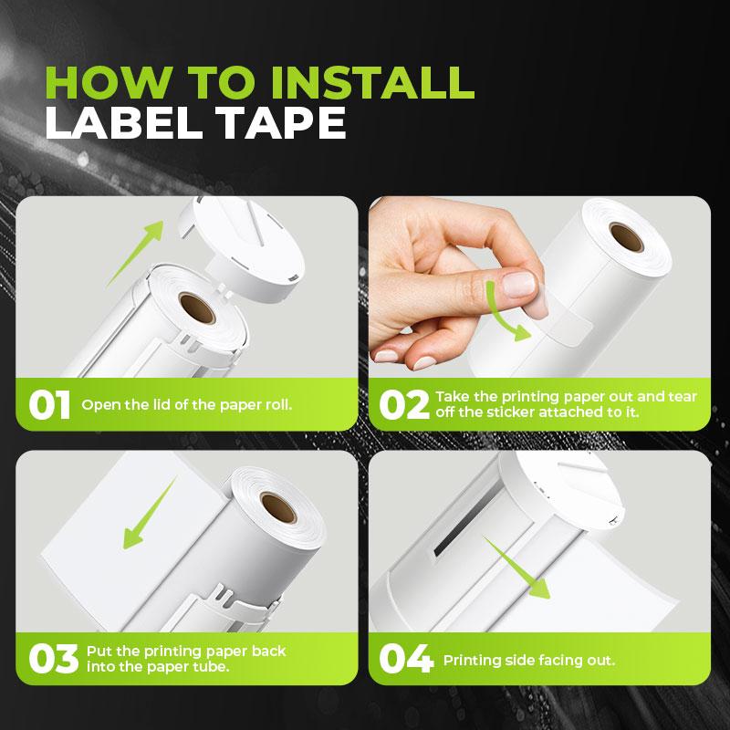 Portable Stivker Printer, PM230 Wireless Mini Bluetooth Printer with 3 Rolls Self-adhesive Stickers, AI Printer, Thermal Mini Photo Printer for Valentine's Day Gift