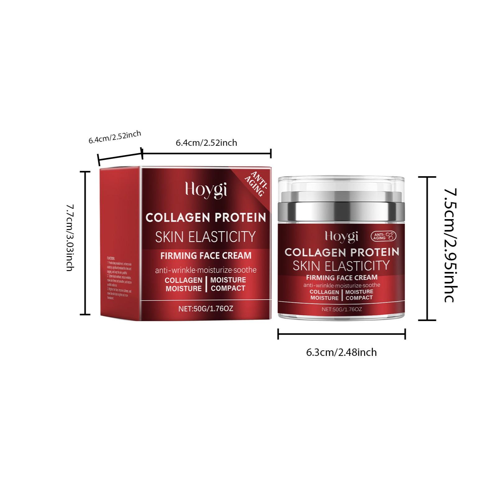 Hoygi Collagen Face Cream (50g), Gentle Nourishment Moisturizer, Hydrates and Softens Skin, Brightening Daily Care Cream