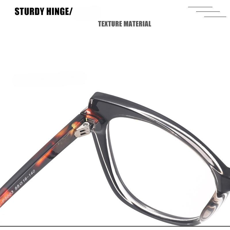 Eyeframe frame European and American personality contrasting color trend cat eye plain glasses frame women's new cross-border minimalist glasses