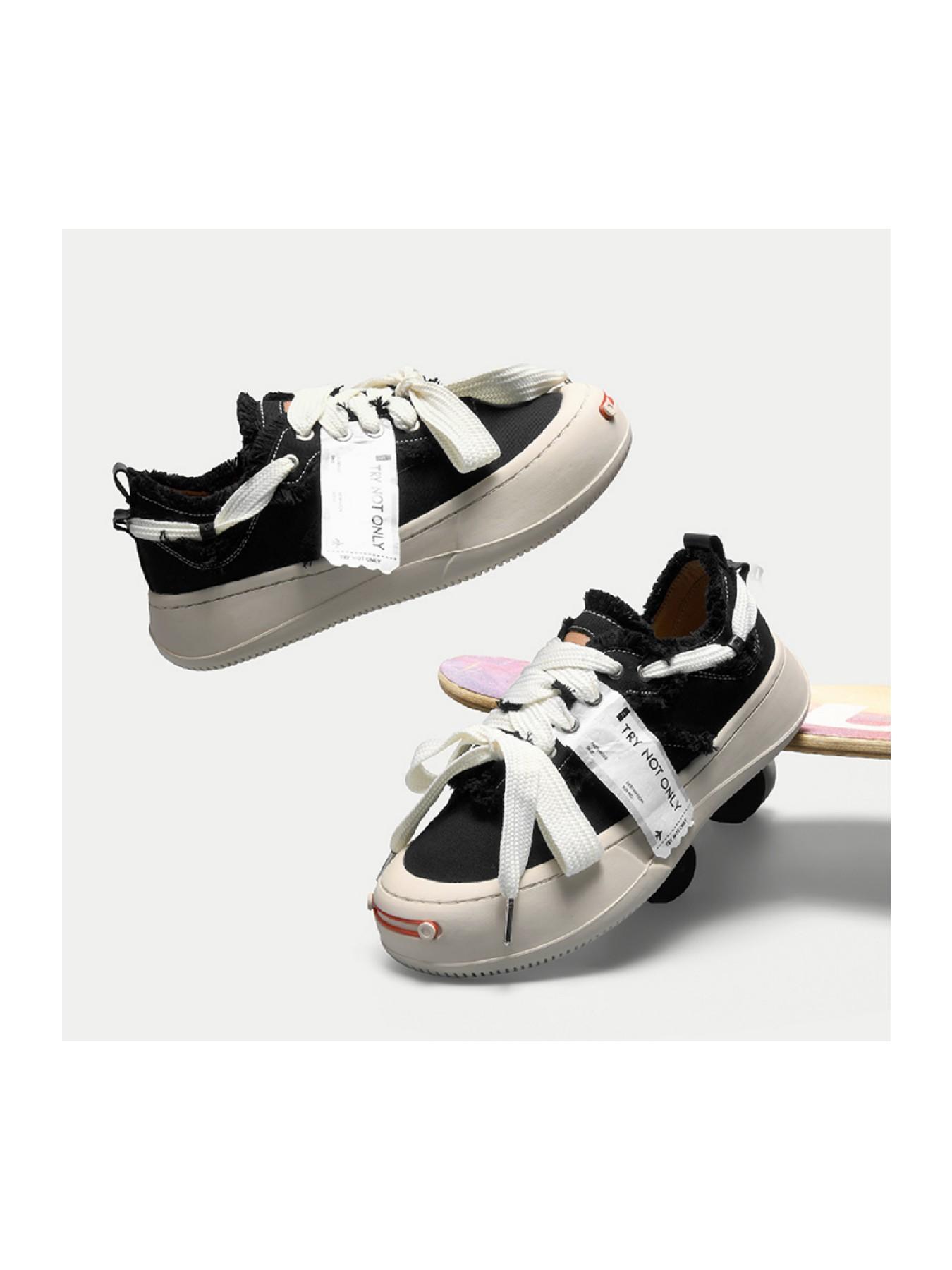 Vintage Street Style, All-Season Comfort, Fashionable Wedge Sneakers, Y2K Streetwear Fusion, Modern Comfort, Casual Textile Shoes