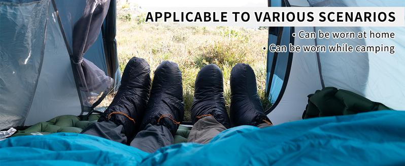 Naturehike Down Booties for Men and Women - Ultralight Winter Warm Socks, Camping Foot Warmer for Backpacking and Outdoor Adventures FathersDayGift