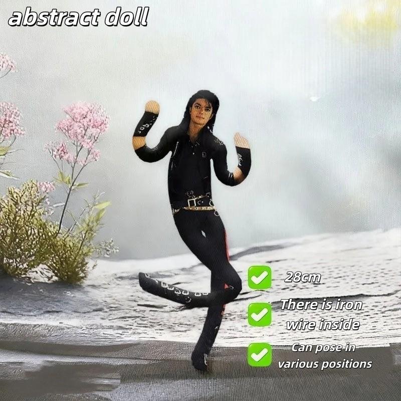 Michael Jackson Role-Playing Prop Doll, Plush Toy, Room Decor, Abstract Jointed Figure, multi jointed collectible, Gift Item, Trendy Character Accessory Michael Jackson Role-Playing Prop Doll, Plush Toy, Room Decor, Abstract Jointed Figure, multi jointed collectible, Gift Item, Trendy Character Accessory