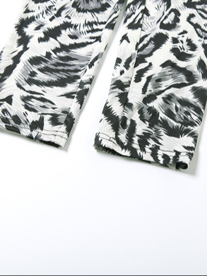 Women's Fashion Leopard Print Long Sleeve High Waist Slim Fit Jumpsuit, Sexy Sporty Style, Fall & Winter Wear, Perfect for Casual