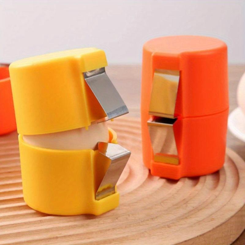 2pcs High-Quality Food-Grade Portable Quick Egg Peeler, Easy Shell Separator, Eggshell Cracker, Egg Beater, Egg White Separator, Kitchen Egg Opener, Suitable for Raw and Cooked Eggs, for Quick Shelling in the Kitchen, Suitable for Kitchen