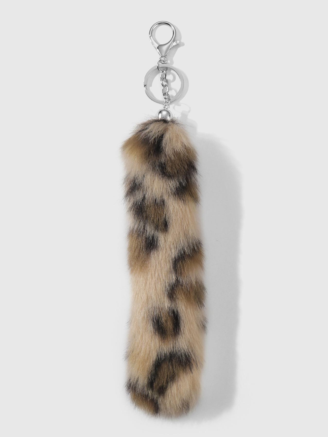 Super Giant Plush Fox Tail Bag Charm Keychain, Fashionable Halloween Handbag Accessory, Eye-Catching Style Statement for Bags & Clothing Decorations